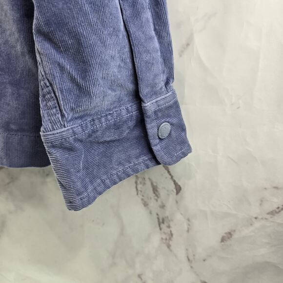 Chubbies Jacket Mens XL Light Blue Corduroy Shirt Jacket Keeper Collared Stretch - Picture 9 of 12